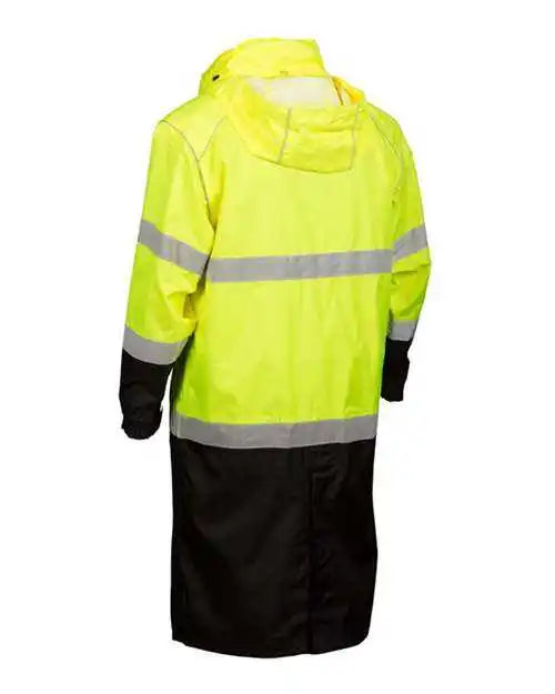 Kishigo Rwj108-109 Premium Brilliant Series Long Rain Coat - Lime