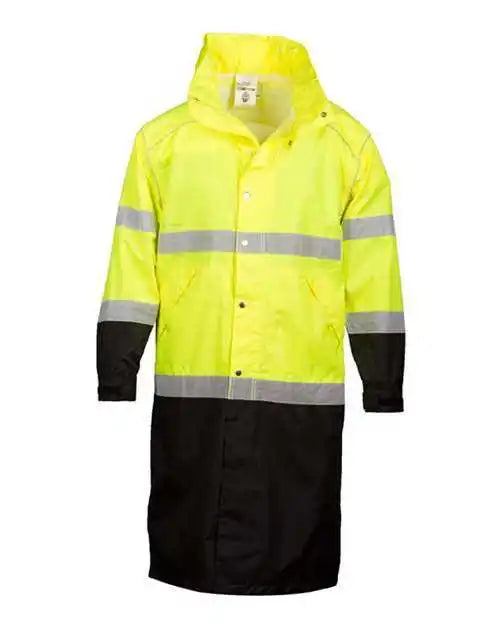 Kishigo Rwj108-109 Premium Brilliant Series Long Rain Coat - Lime