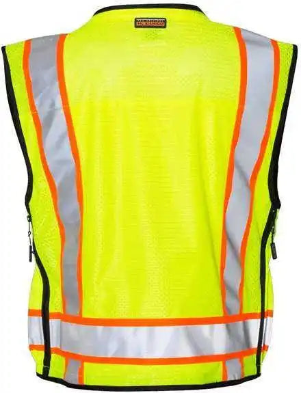 Kishigo S5000 5001 Professional Surveyors Vest Lime