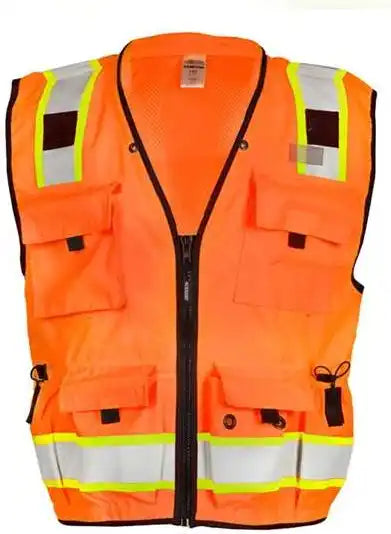 Kishigo S5000-5001 Professional Surveyors Vest - Orange
