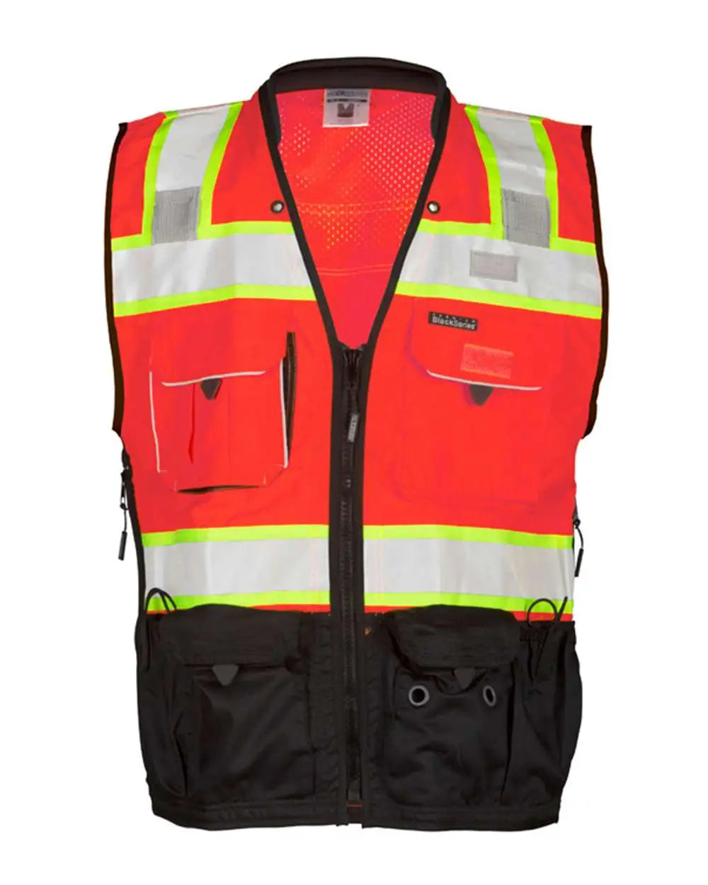 Kishigo S5002-5003 Premium Black Series® Surveyors Vest - Fluorescent Red (s5702) - s