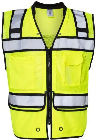 Kishigo S5004 5005 High Performance Surveyors Vest Lime