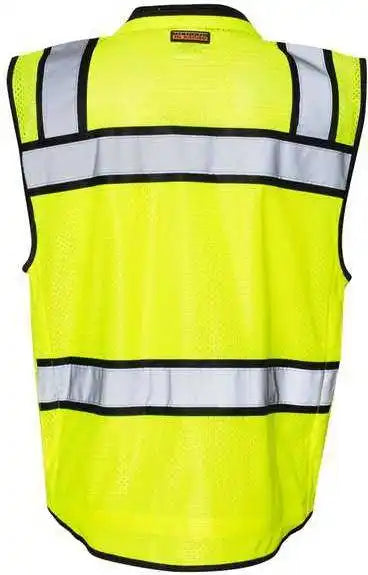 Kishigo S5004 5005 High Performance Surveyors Vest Lime