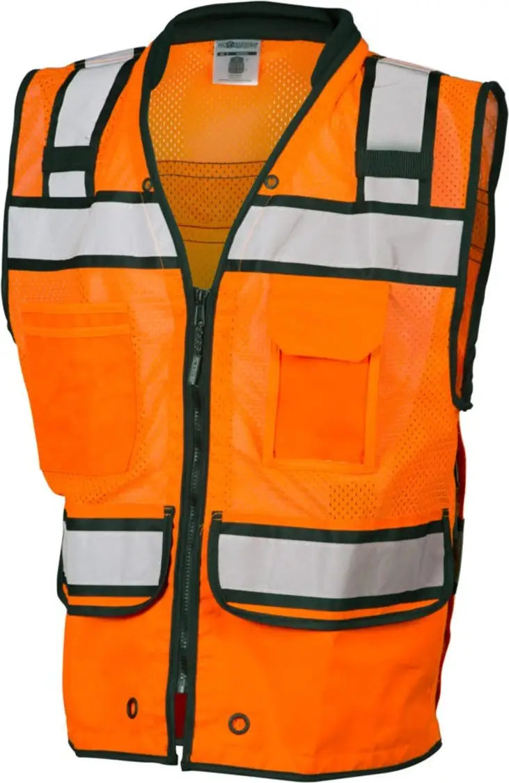 Kishigo S5004-5005 High-performance Surveyors Vest - Orange - Forest / s