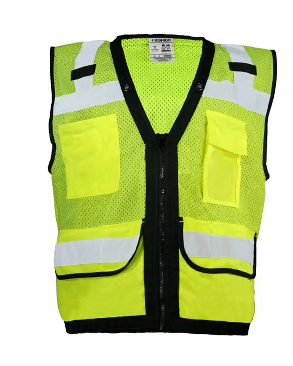 Kishigo S5008z Economy Surveyors Vest - Lime / m