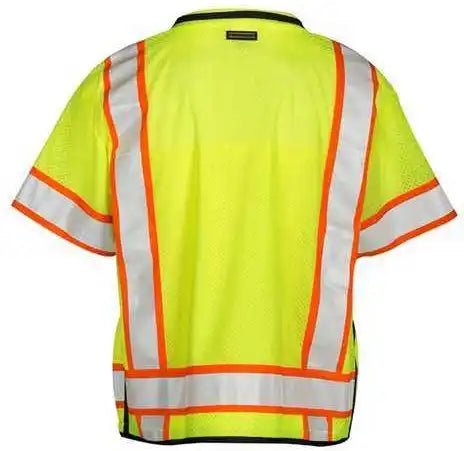 Kishigo S5010 5011 Professional Surveyors Vest Lime