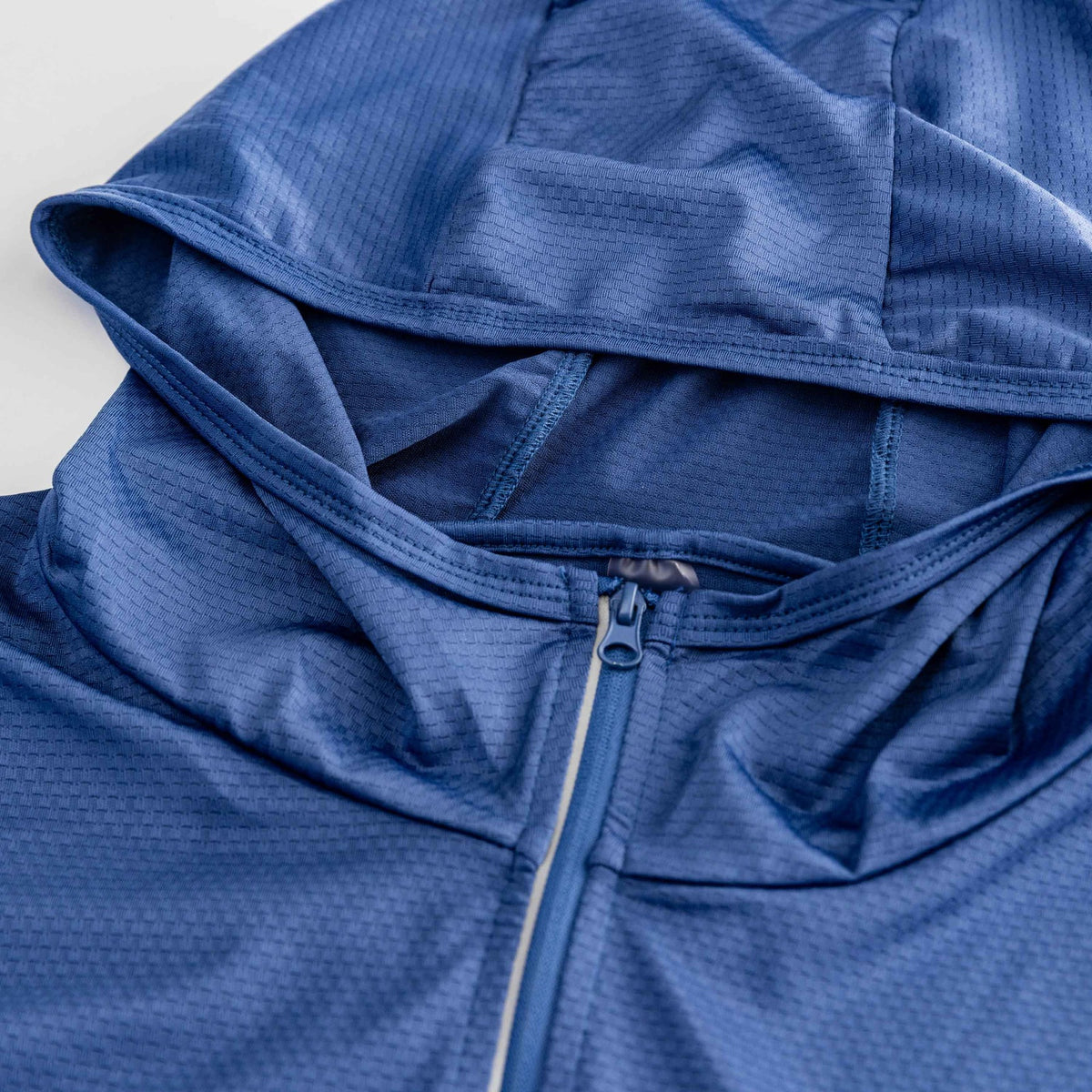 Navy Zip-Front Sun Hoodie