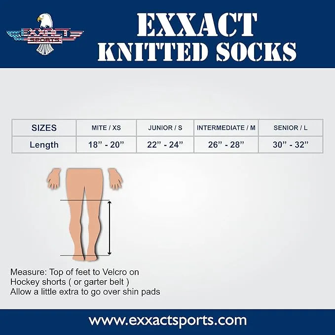 Knit Men & Women Hockey Socks Red