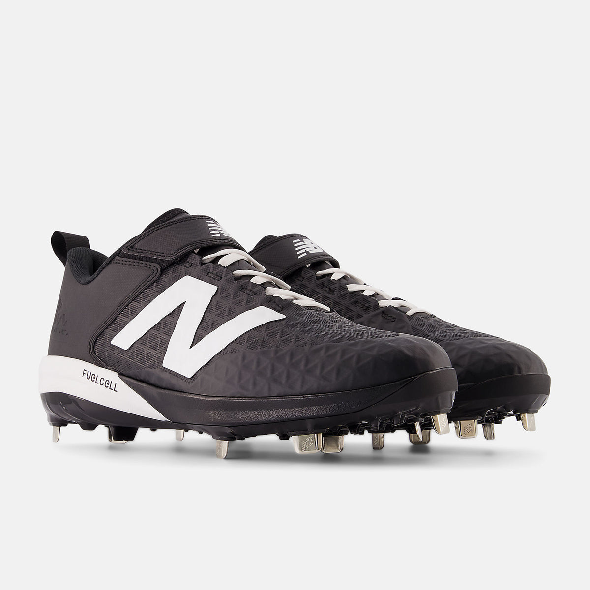 New Balance Fuelcell L4040v8 Low Cut Metal Cleat - Black White - HIT a Doulbe - 2
