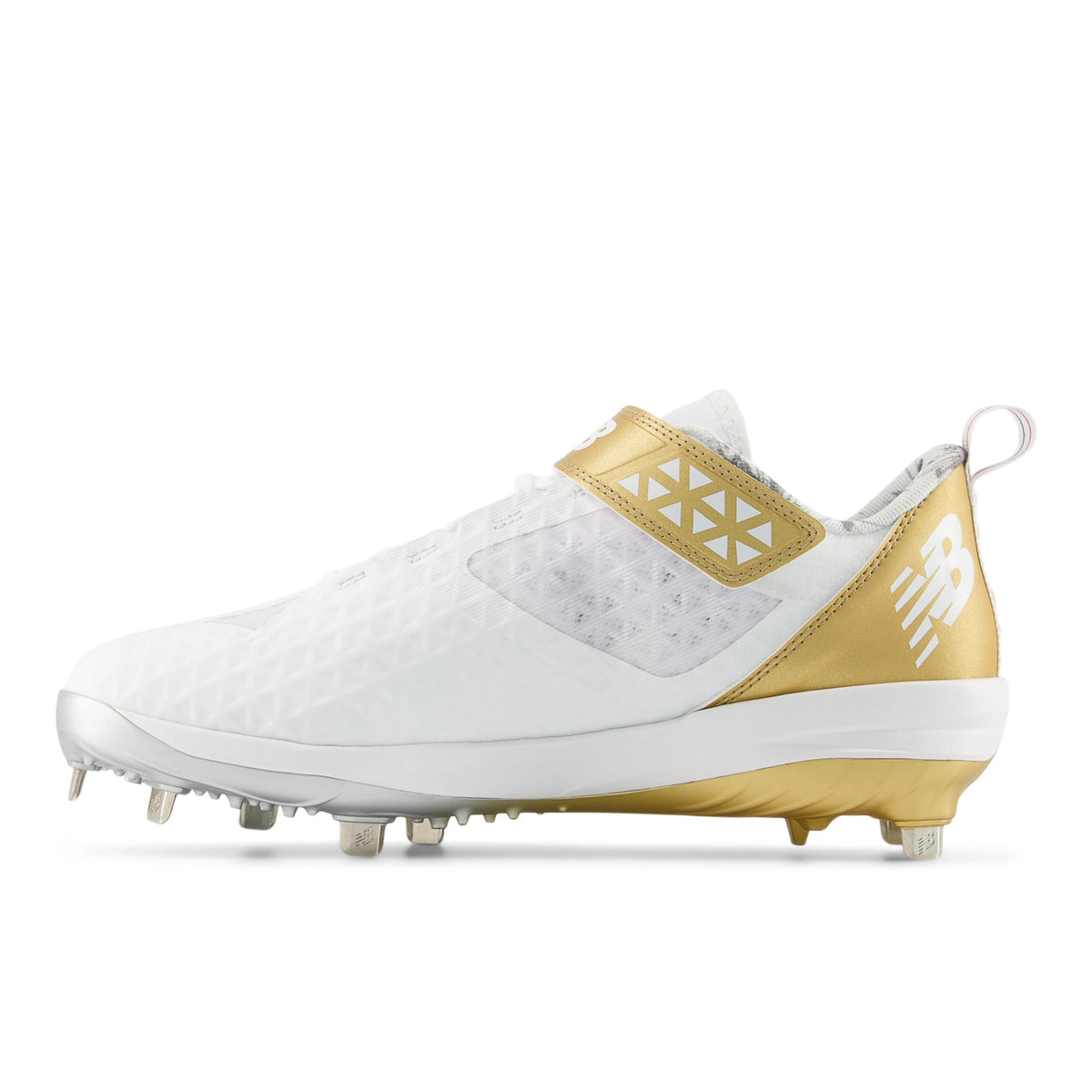 New Balance Fuelcell L4040v8 Low Cut Metal Cleat - White Gold - HIT a Doulbe - 3