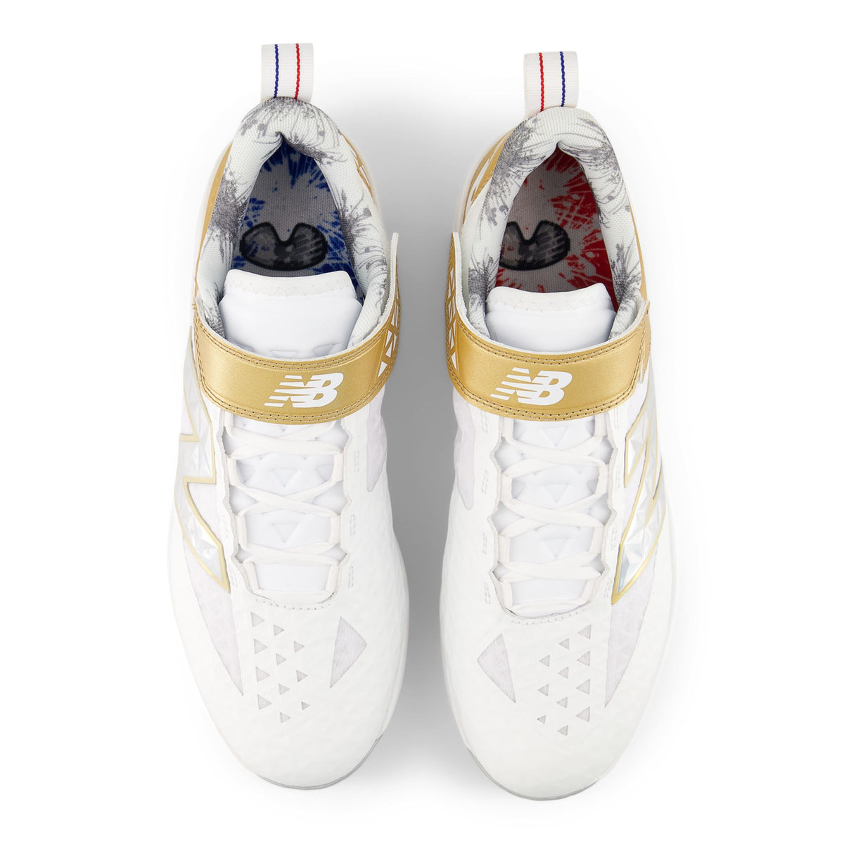 New Balance Fuelcell L4040v8 Low Cut Metal Cleat - White Gold - HIT a Doulbe - 5