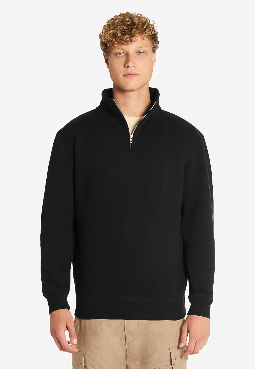 Lane Seven Apparel Ls14014 Premium Quarter Zip - Black