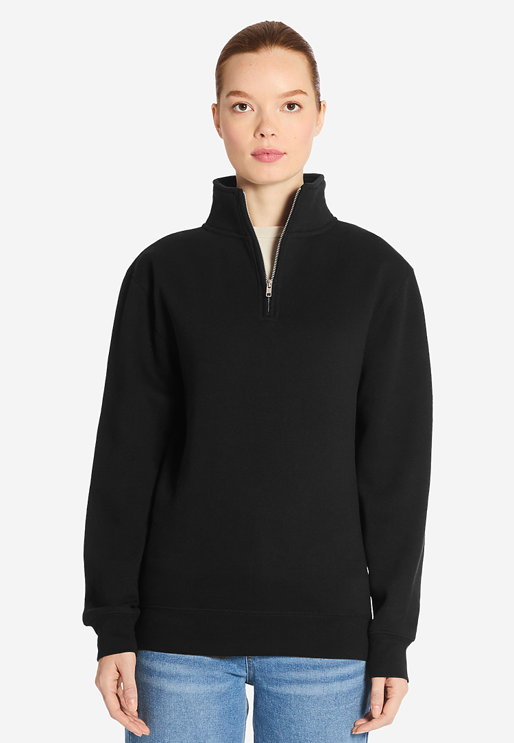 Lane Seven Apparel Ls14014 Premium Quarter Zip - Black