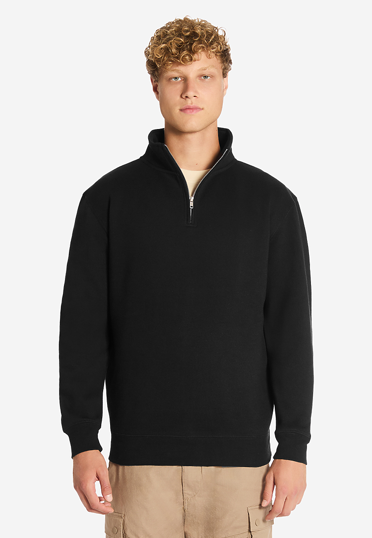 Lane Seven Apparel Ls14014 Premium Quarter Zip - Black - Xs