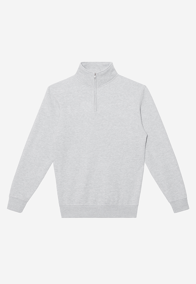 Lane Seven Apparel Ls14014 Premium Quarter Zip - Heather Grey