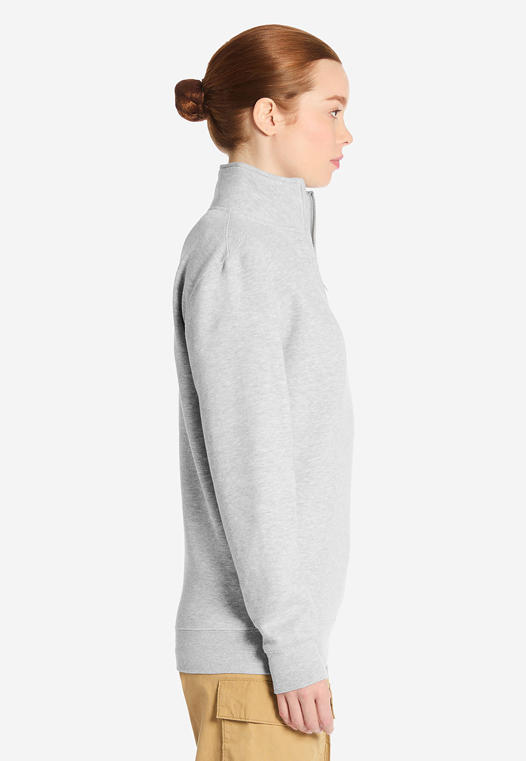 Lane Seven Apparel Ls14014 Premium Quarter Zip - Heather Grey