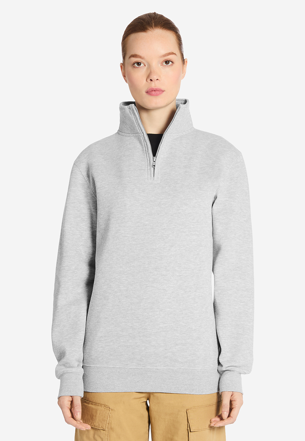 Lane Seven Apparel Ls14014 Premium Quarter Zip - Heather Grey