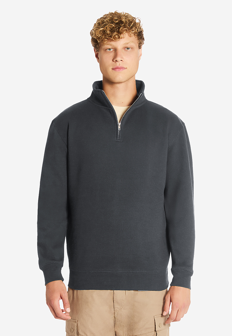 Lane Seven Apparel Ls14014 Premium Quarter Zip - Smoke - Xs