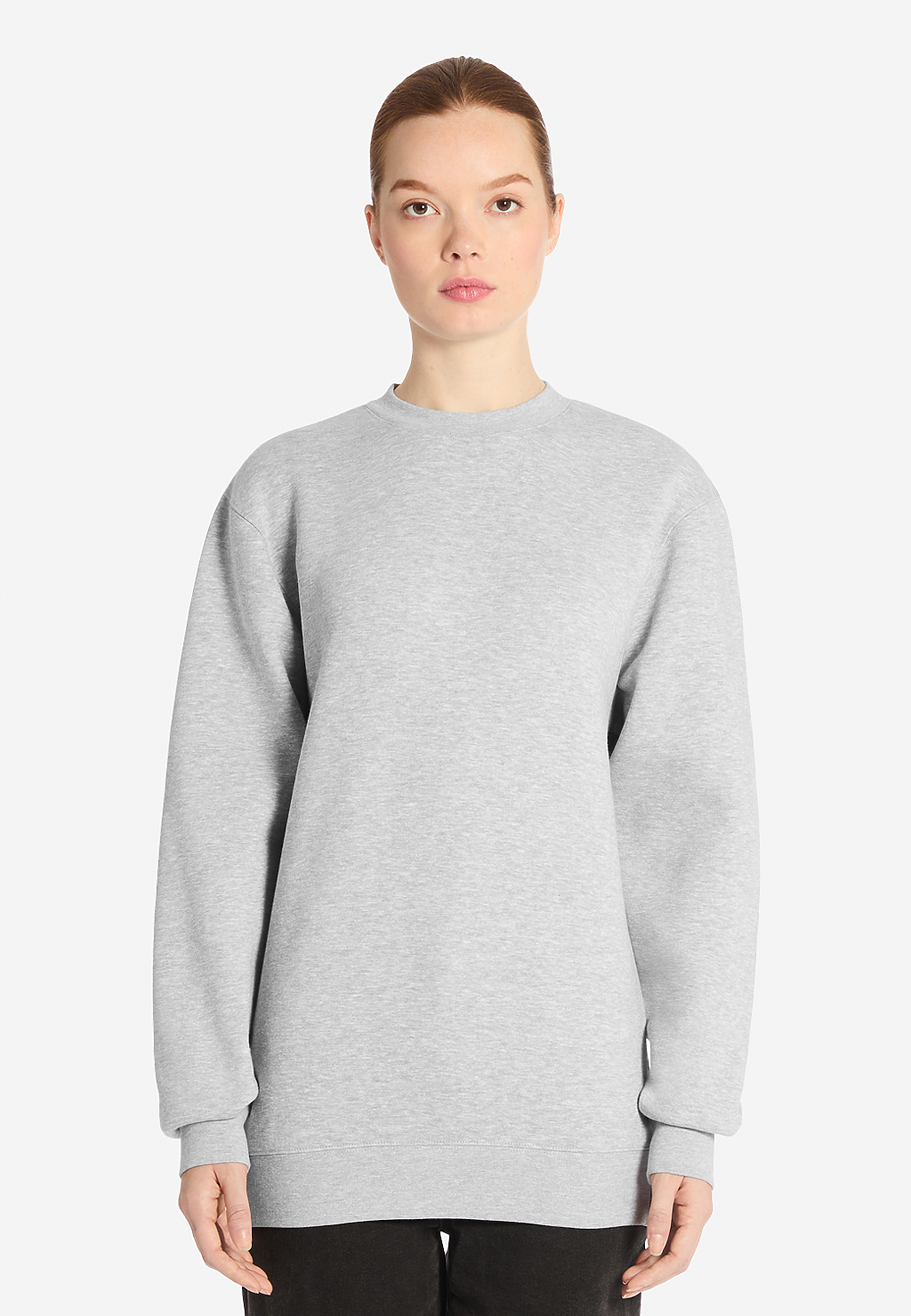 Lane Seven Apparel Ls19004 Heavy Crewneck Sweatshirt - Heather Grey