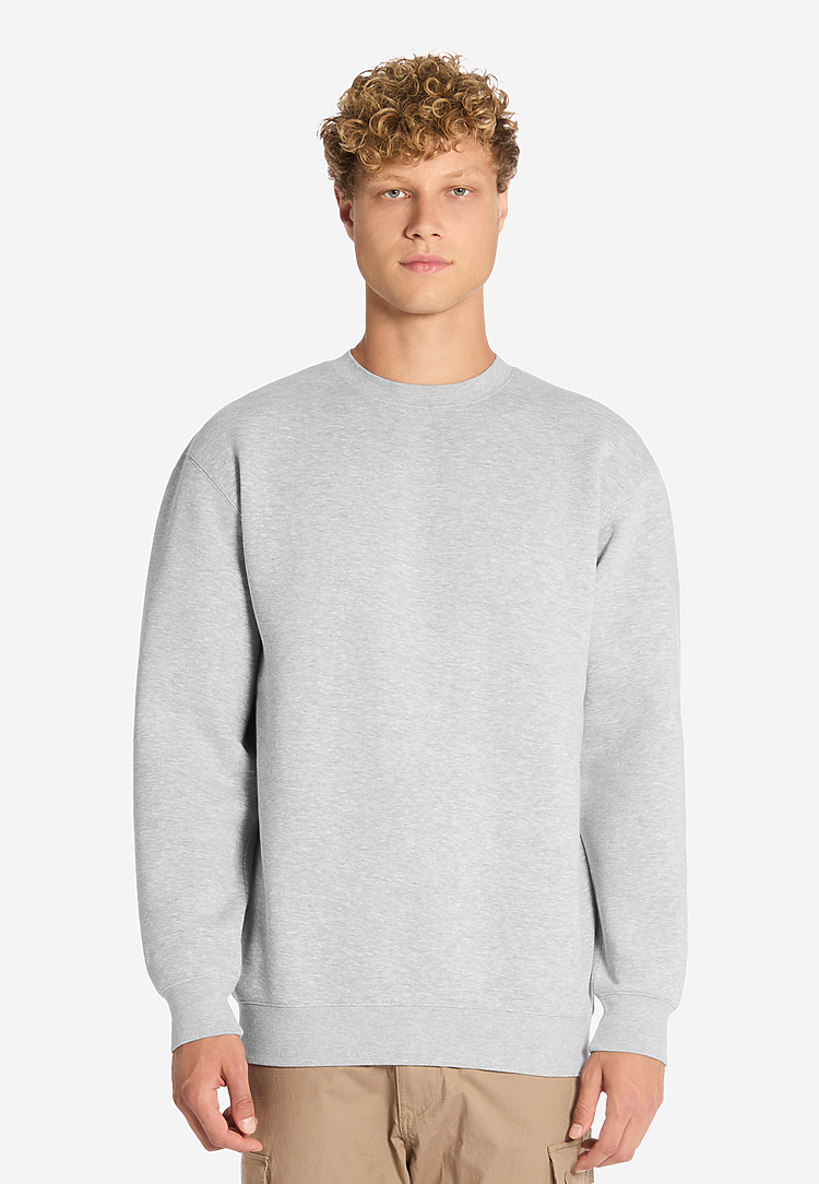 Lane Seven Apparel Ls19004 Heavy Crewneck Sweatshirt - Heather Grey