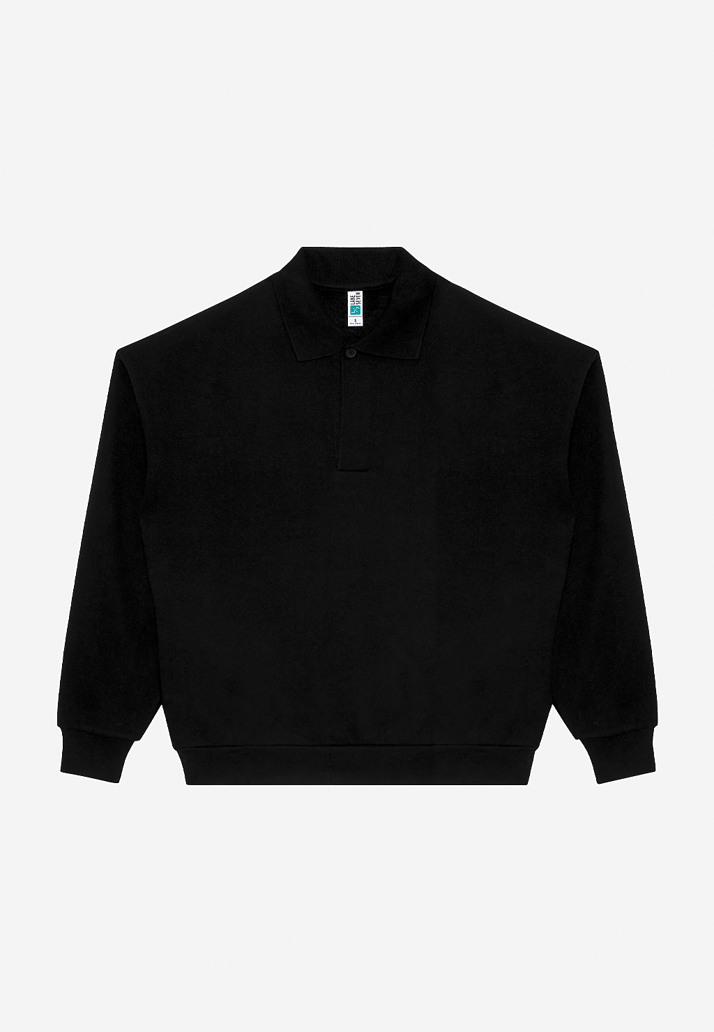 Lane Seven Apparel Ls24012 Element Polo Collar Crewneck - Black