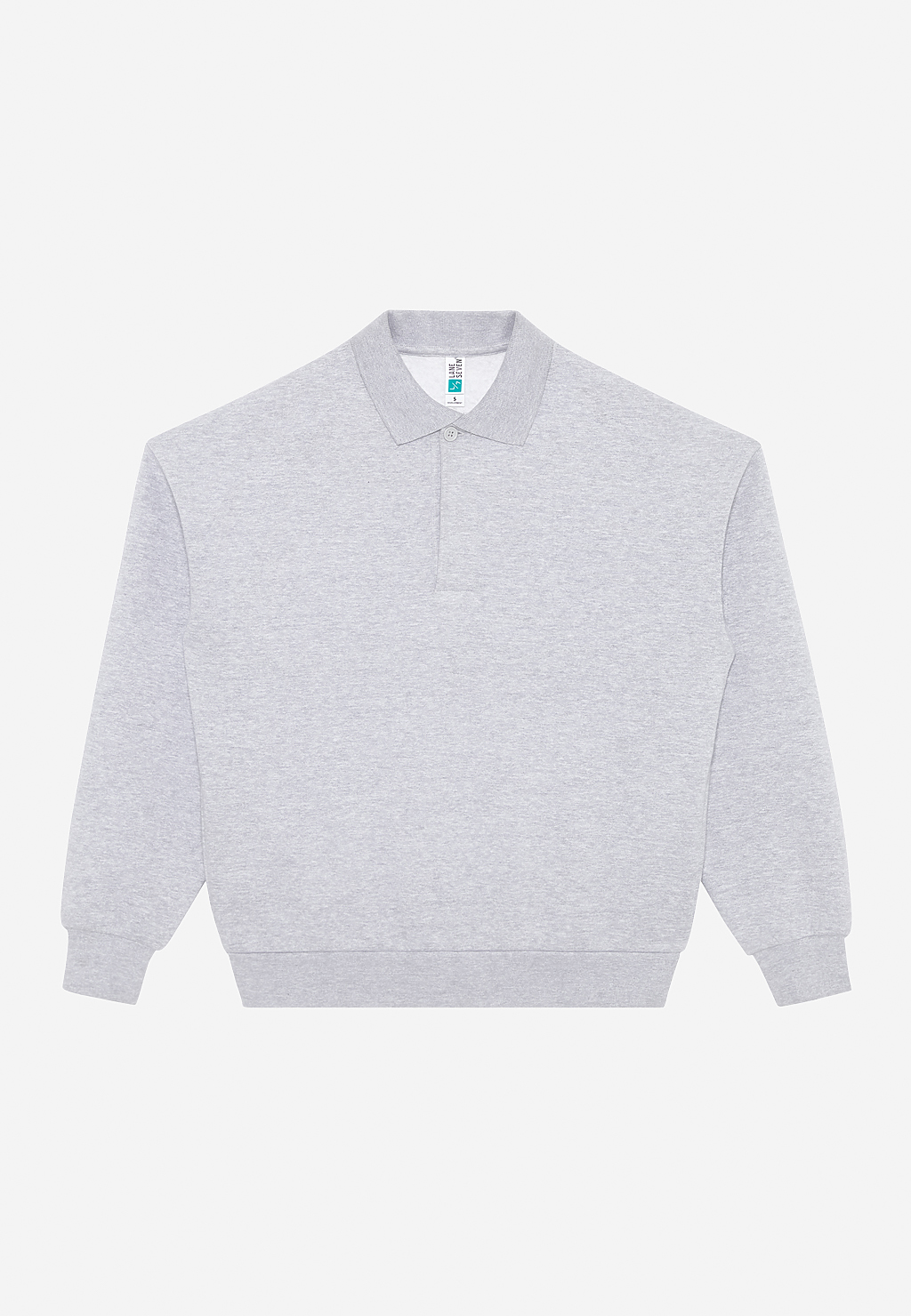 Lane Seven Apparel Ls24012 Element Polo Collar Crewneck - Heather Grey