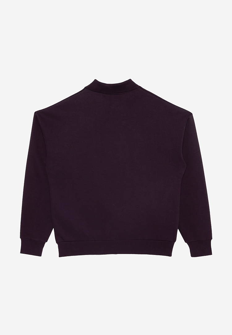 Lane Seven Apparel Ls24012 Element Polo Collar Crewneck - Plum