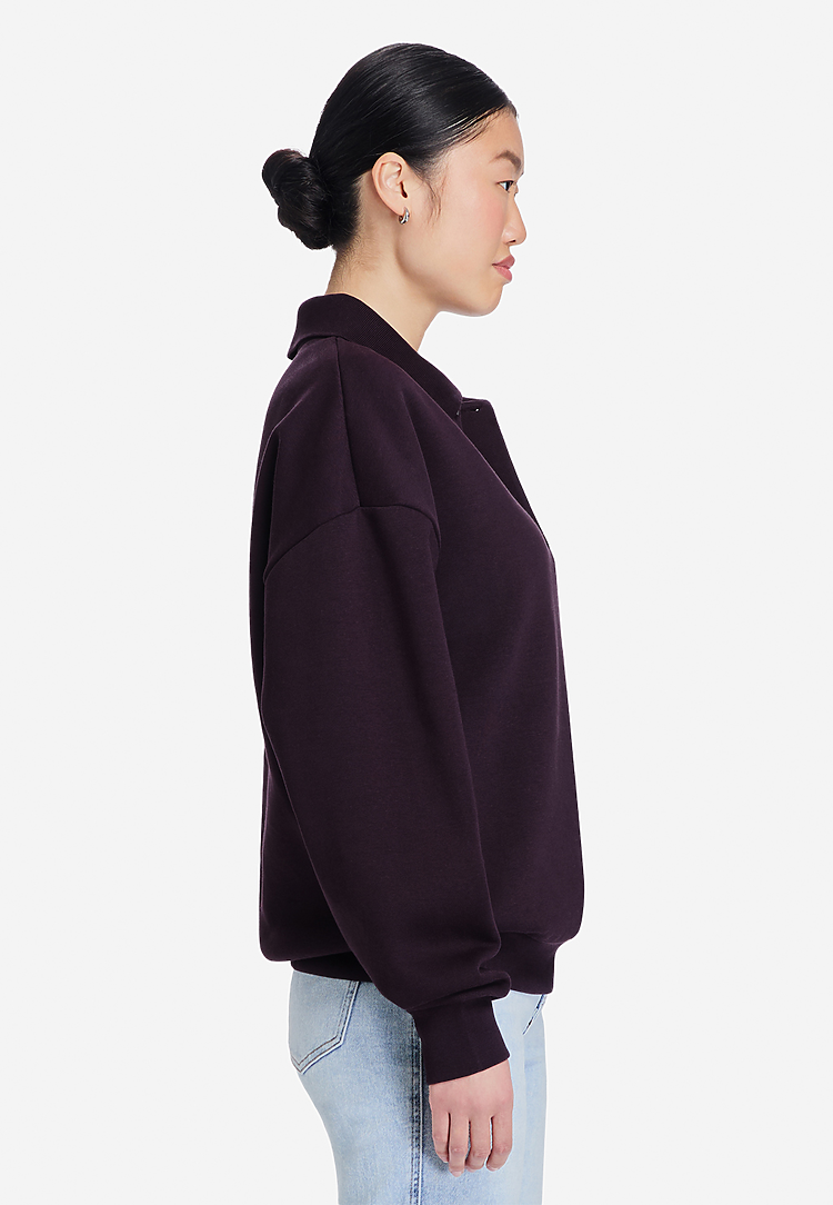 Lane Seven Apparel Ls24012 Element Polo Collar Crewneck - Plum