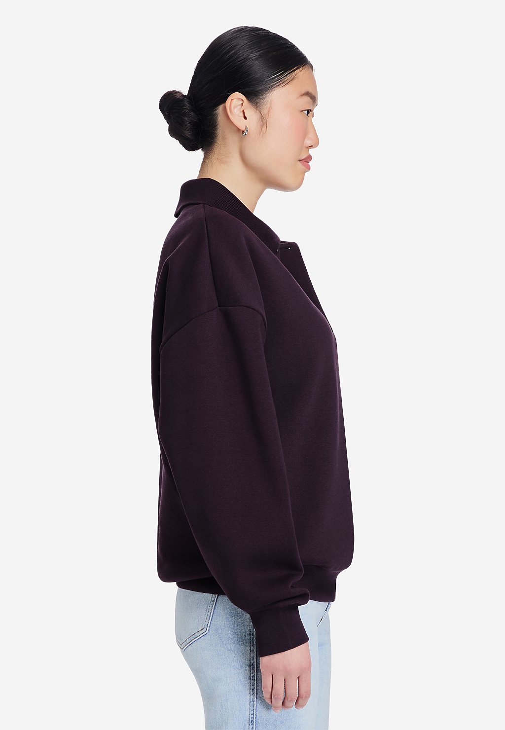 Lane Seven Apparel Ls24012 Element Polo Collar Crewneck - Plum