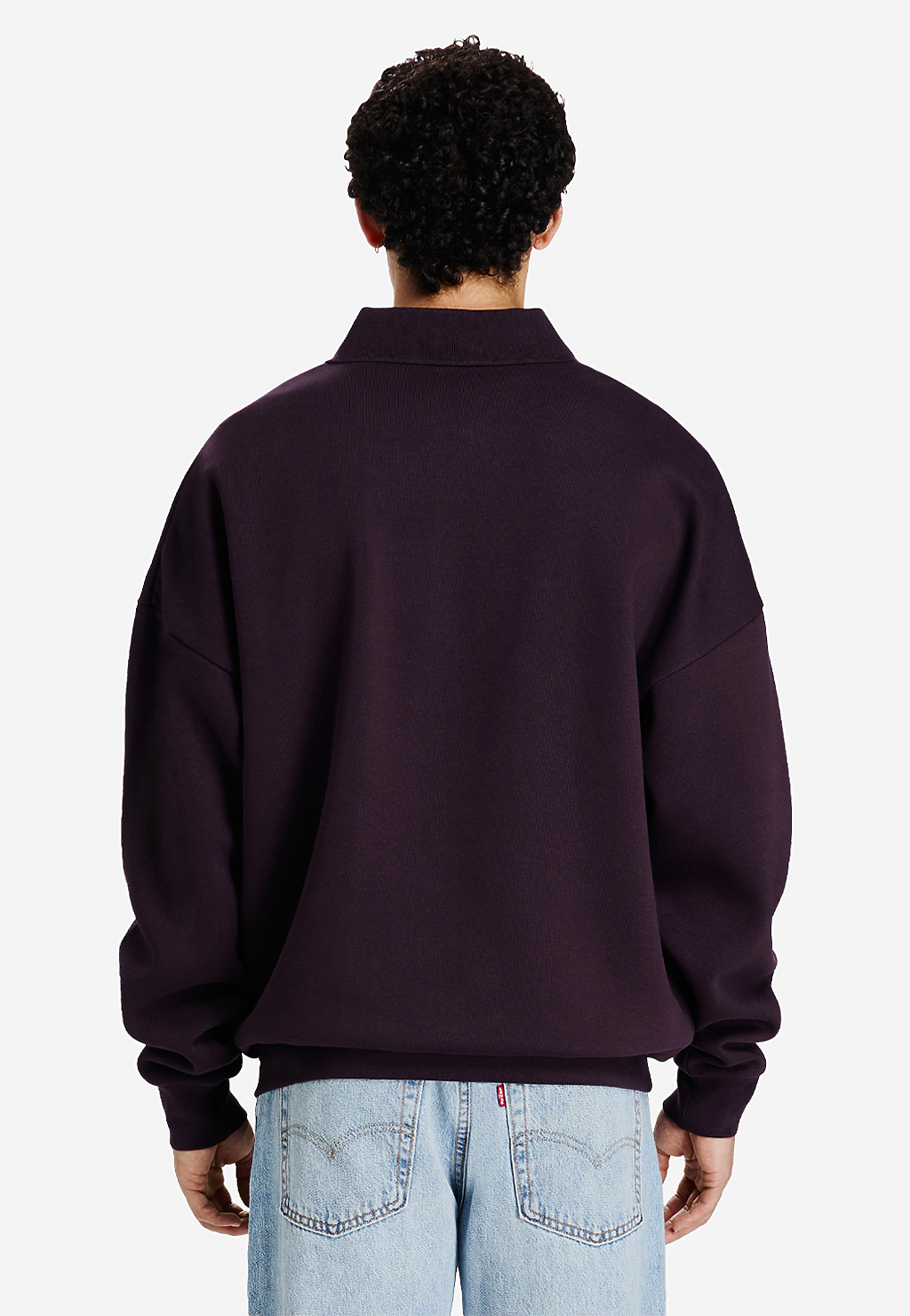 Lane Seven Apparel Ls24012 Element Polo Collar Crewneck - Plum