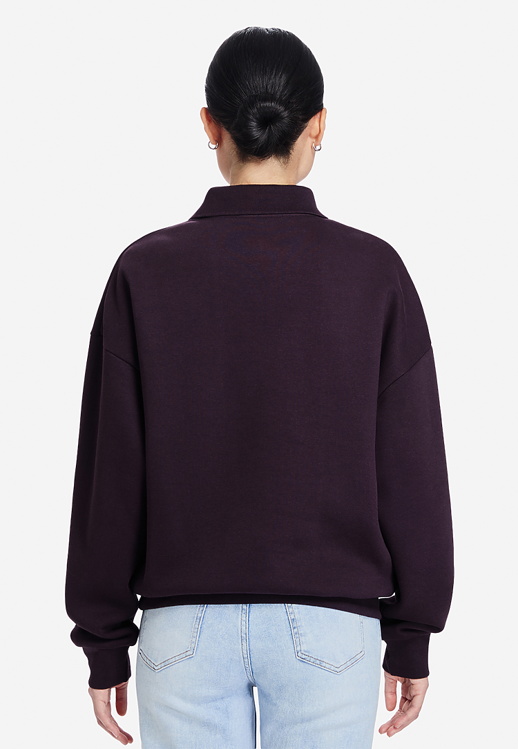 Lane Seven Apparel Ls24012 Element Polo Collar Crewneck - Plum