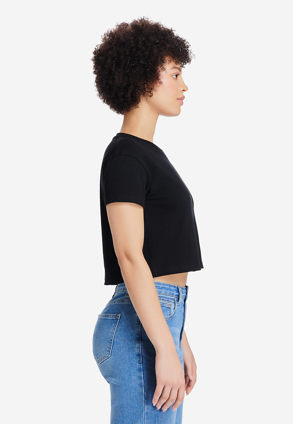 Lane Seven Apparel Ls81000 Women’s Crop Tee - Black