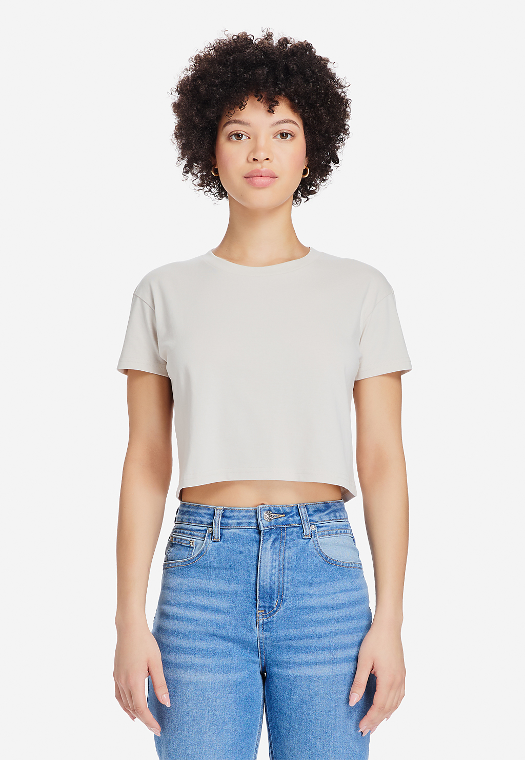 Lane Seven Apparel Ls81000 Women’s Crop Tee - Bone