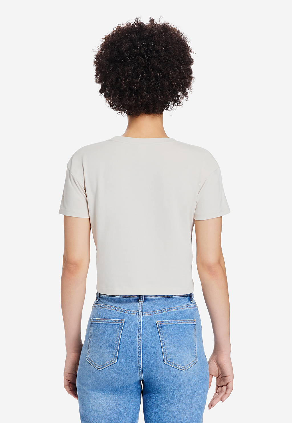 Lane Seven Apparel Ls81000 Women’s Crop Tee - Bone