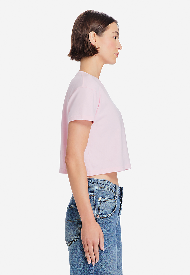 Lane Seven Apparel Ls81000 Women’s Crop Tee - Bubblegum Pink