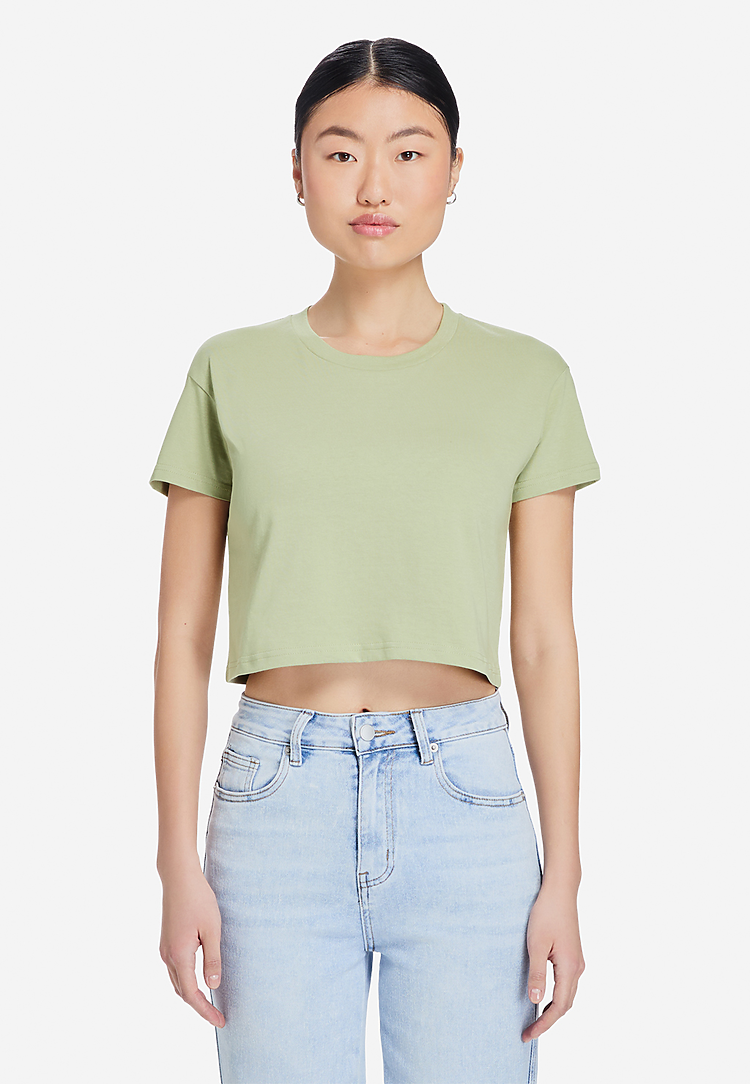 Lane Seven Apparel Ls81000 Women’s Crop Tee - Matcha