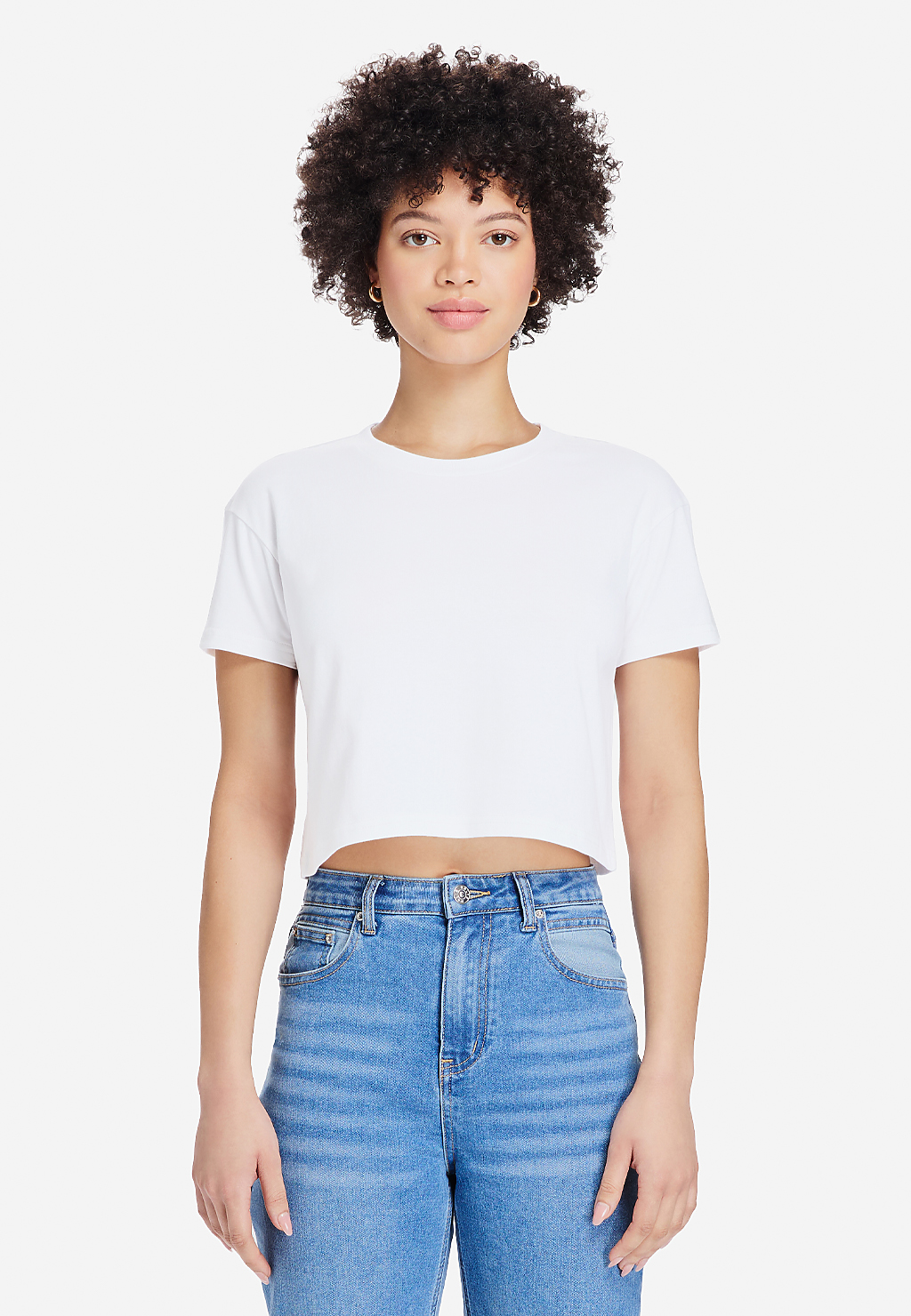 Lane Seven Apparel Ls81000 Women’s Crop Tee - White