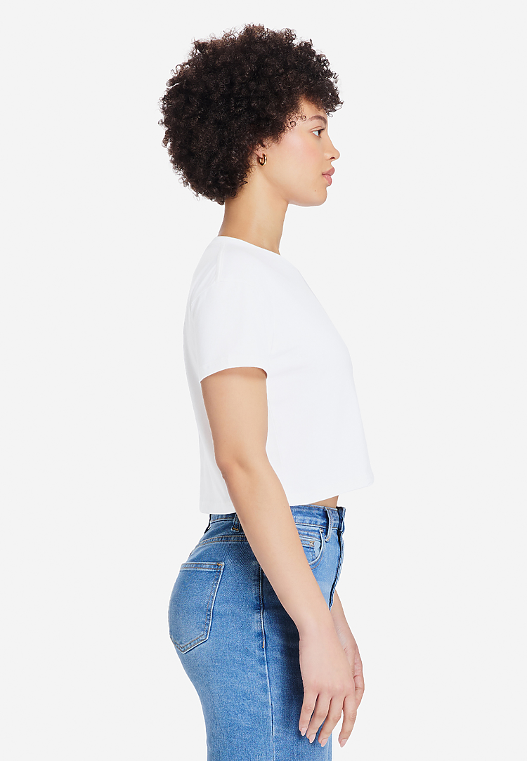 Lane Seven Apparel Ls81000 Women’s Crop Tee - White