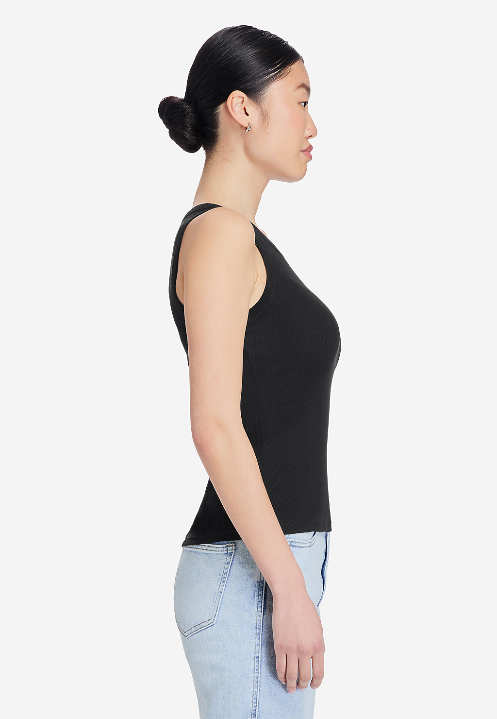 Lane Seven Apparel Ls83006 Women’s Ribbed Tank - Black
