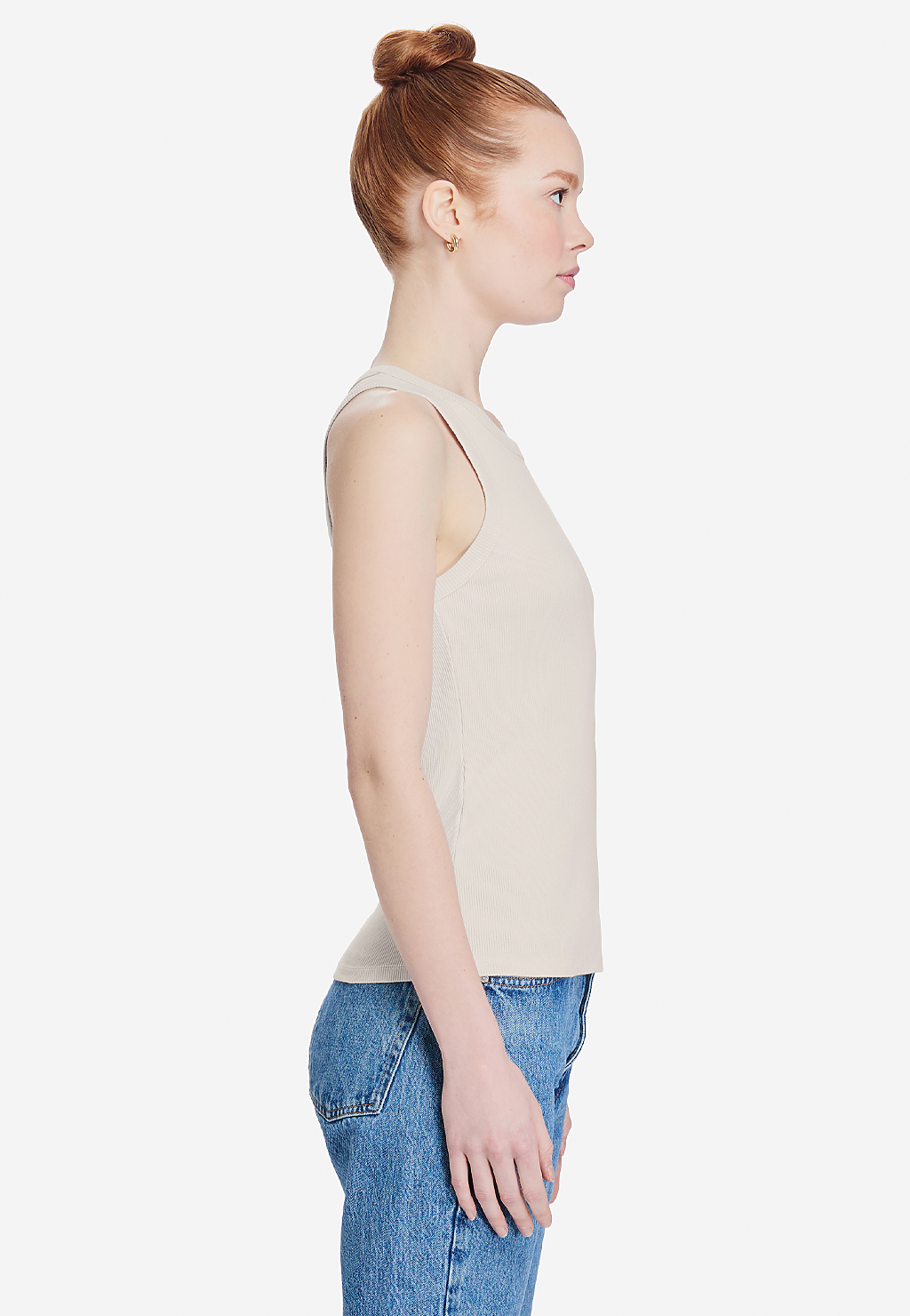 Lane Seven Apparel Ls83006 Women’s Ribbed Tank - Bone