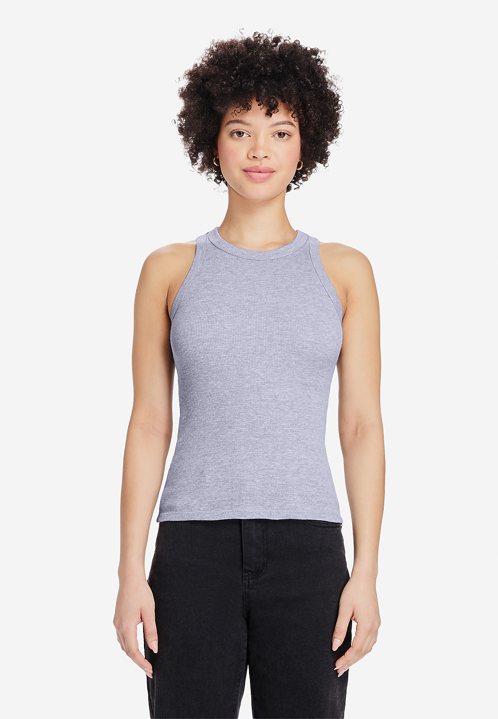 Lane Seven Apparel Ls83006 Women’s Ribbed Tank - Heather Grey
