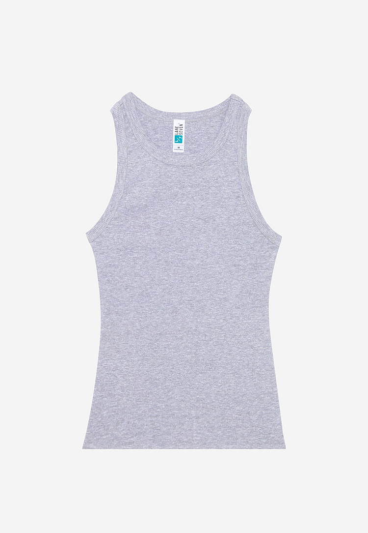 Lane Seven Apparel Ls83006 Women’s Ribbed Tank - Heather Grey