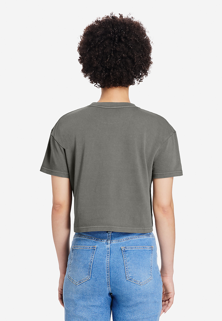 Lane Seven Apparel Ls86000gd Women’s Urban Crop Tee Gd - Pigment Tornado