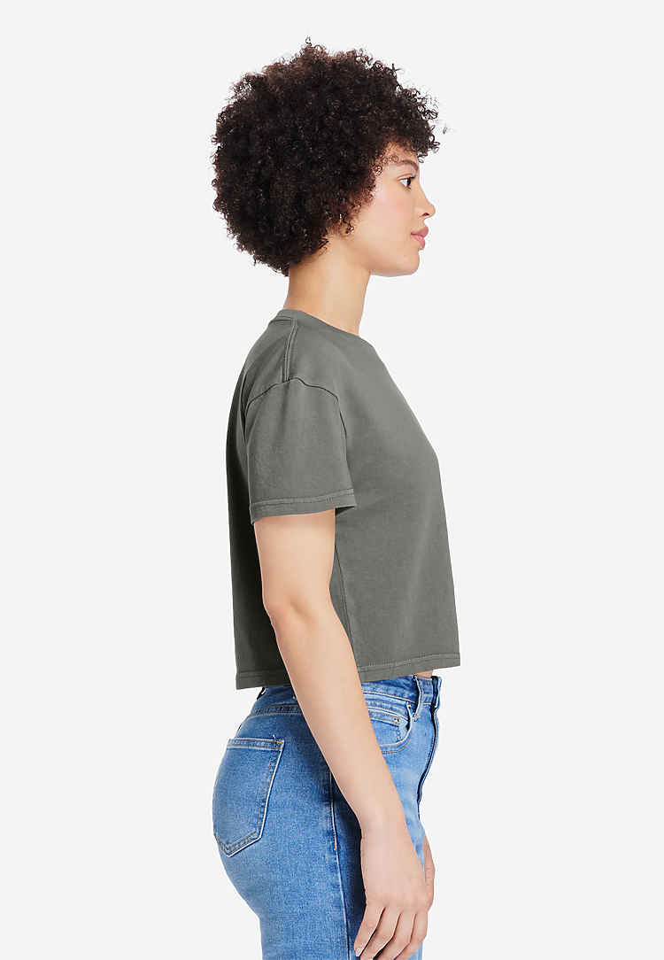 Lane Seven Apparel Ls86000gd Women’s Urban Crop Tee Gd - Pigment Tornado