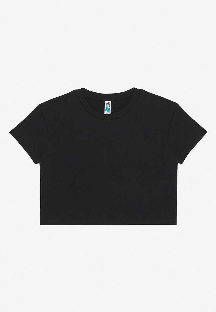 Lane Seven Apparel Ls86000gd Women’s Urban Crop Tee Gd - Pigment Black