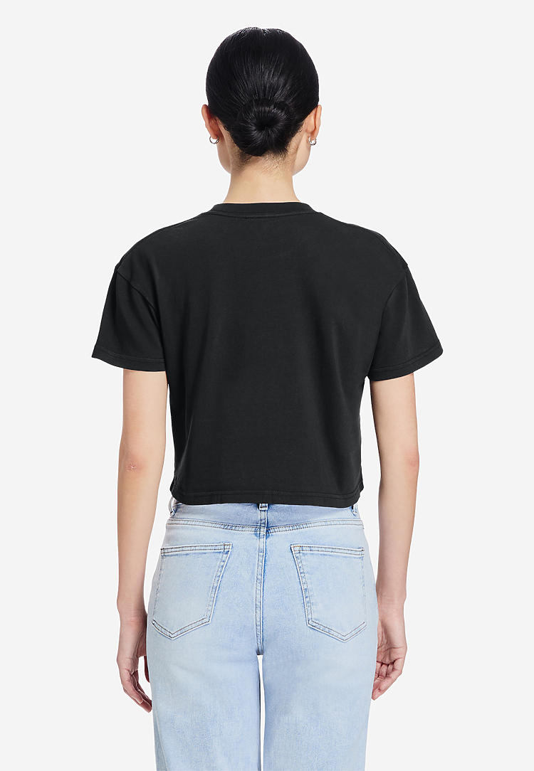 Lane Seven Apparel Ls86000gd Women’s Urban Crop Tee Gd - Pigment Black