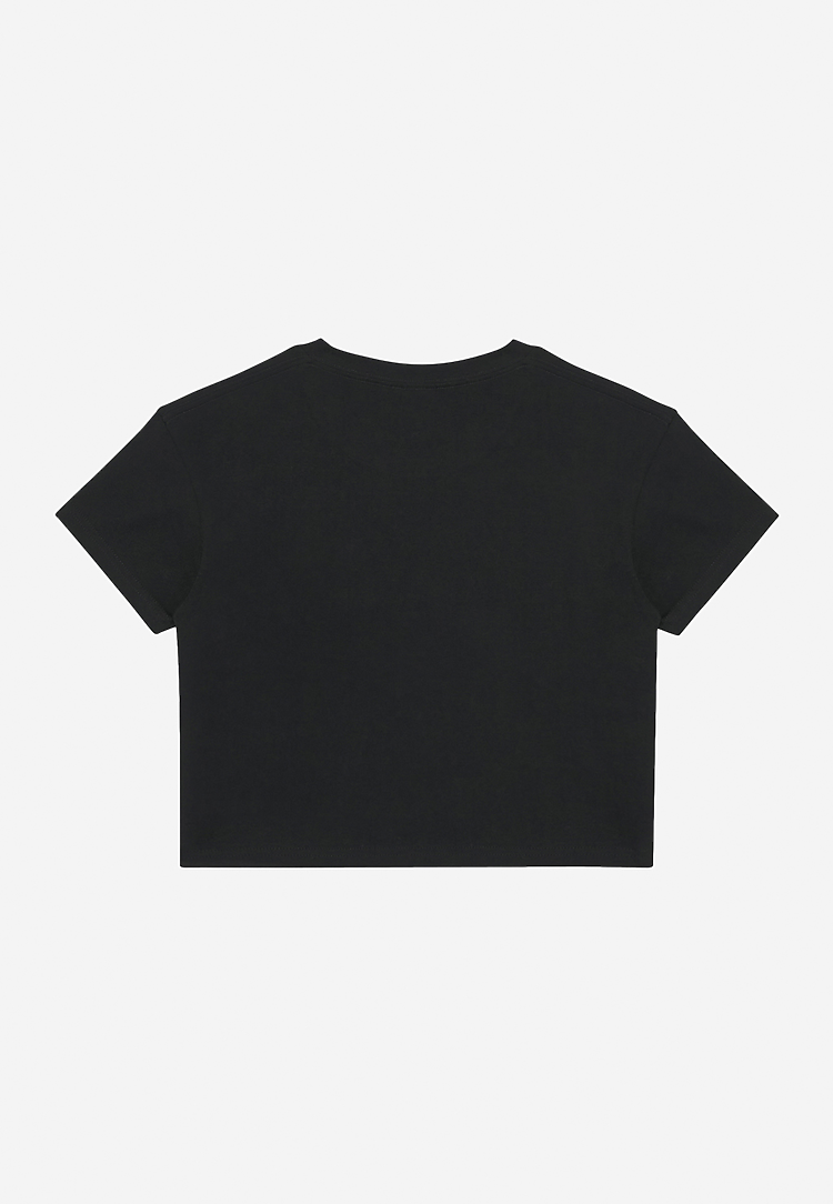 Lane Seven Apparel Ls86000gd Women’s Urban Crop Tee Gd - Pigment Black