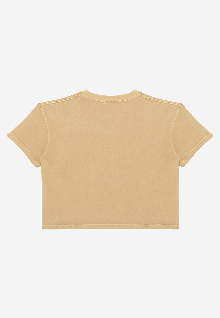 Lane Seven Apparel Ls86000gd Women’s Urban Crop Tee Gd - Pigment Burro