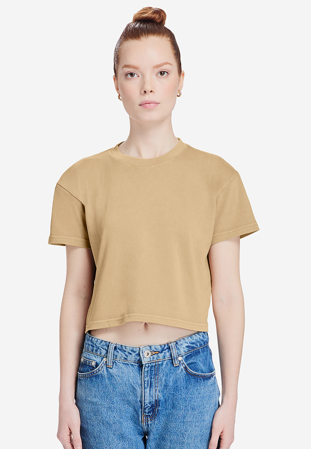 Lane Seven Apparel Ls86000gd Women’s Urban Crop Tee Gd - Pigment Burro