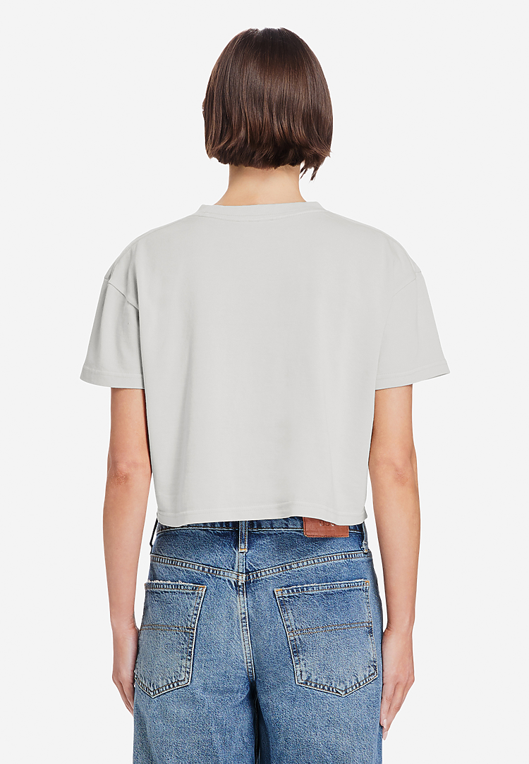 Lane Seven Apparel Ls86000gd Women’s Urban Crop Tee Gd - Pigment Lunar Rock